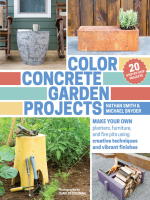 Color concrete garden projects