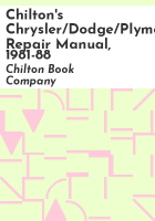 Chilton_s_Chrysler_Dodge_Plymouth_repair_manual__1981-88